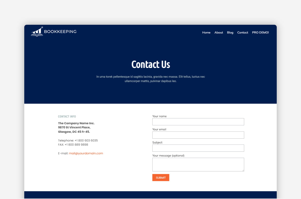 Free Consulting WP Template