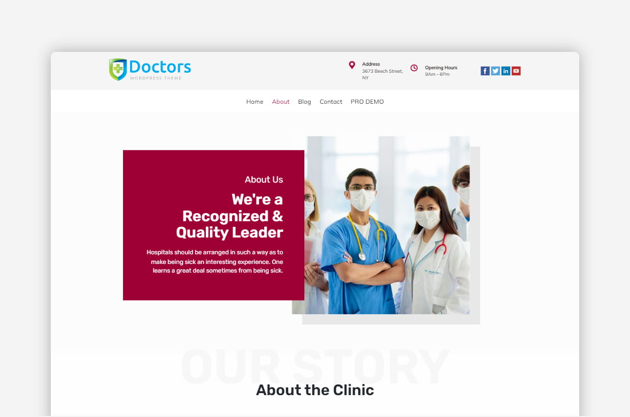 Free Doctor Appointment WP Theme