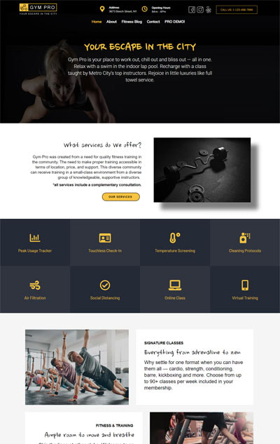 Free Gym WordPress Theme – Gym