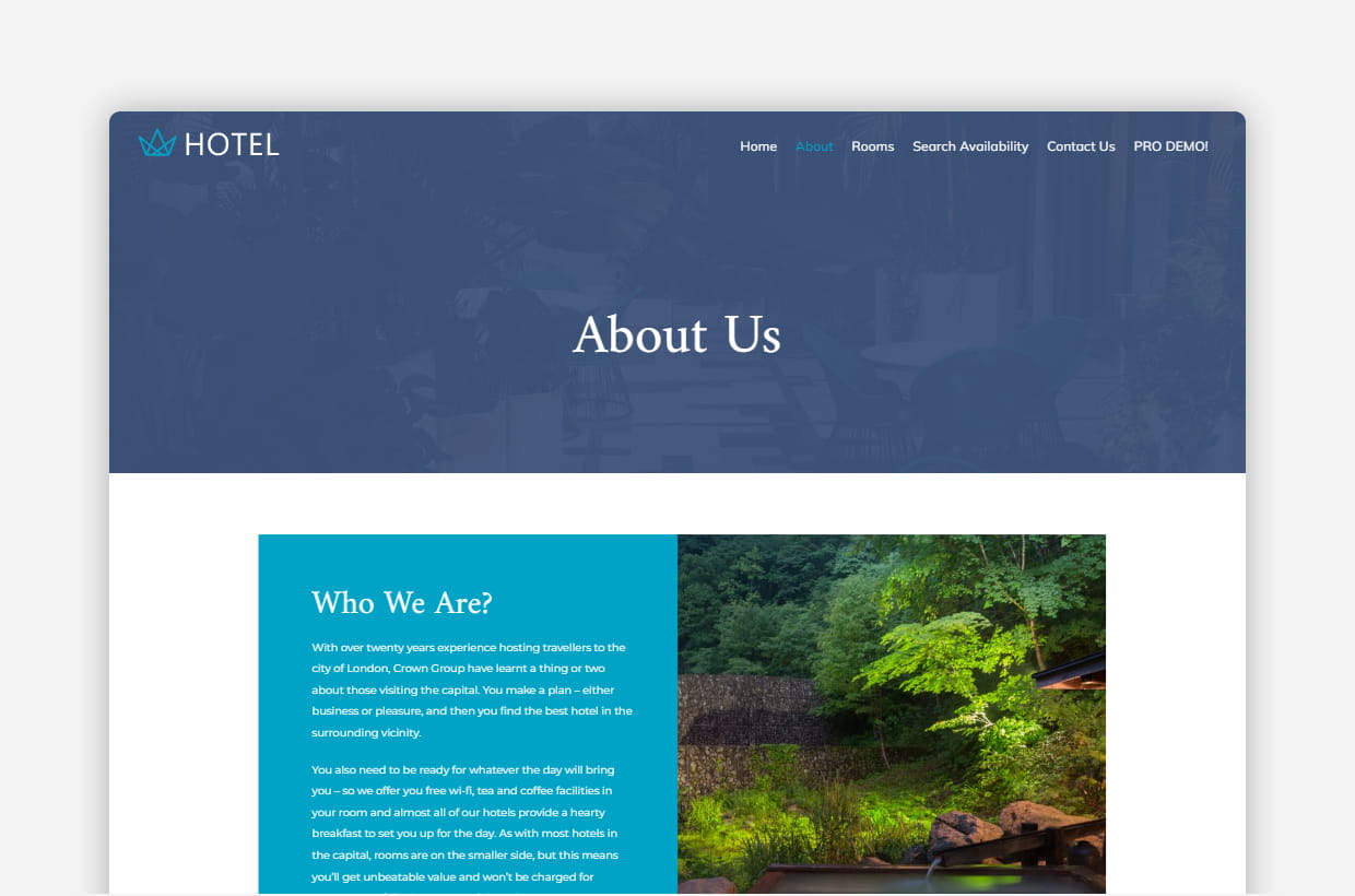 Free Hotel Booking WP Theme