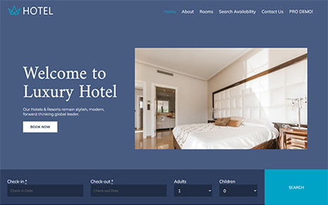 Free Hotel WordPress Theme – Hotel