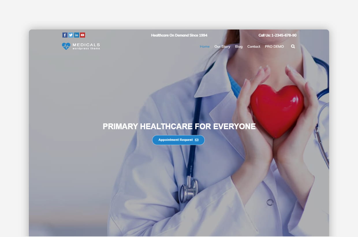 Free Medical WordPress Theme – Medicals