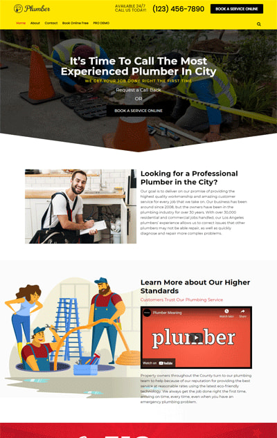 Free Plumber WordPress Theme – Plumber