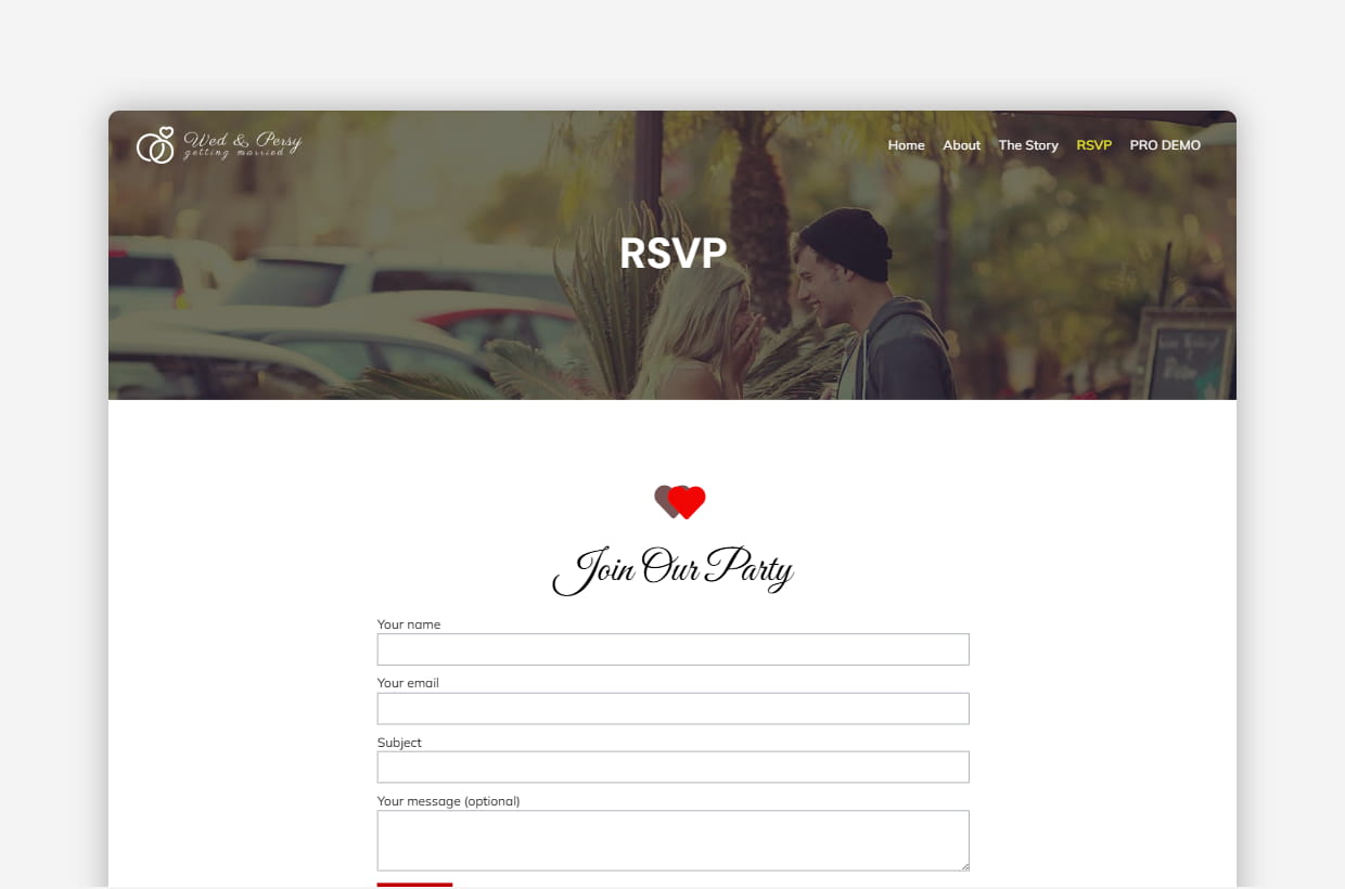 Free Wedding Business WP Template