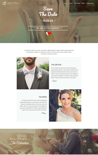 Free Wedding WordPress Theme – Wedding