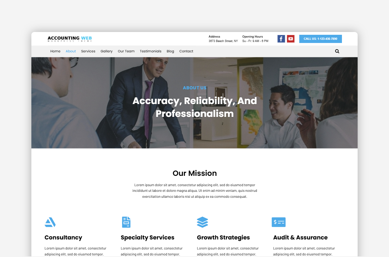 accounting WP Theme