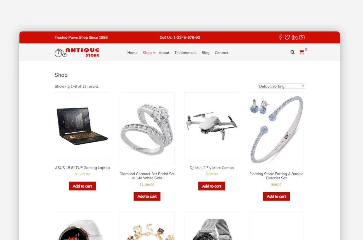 Antique Store WP Theme       