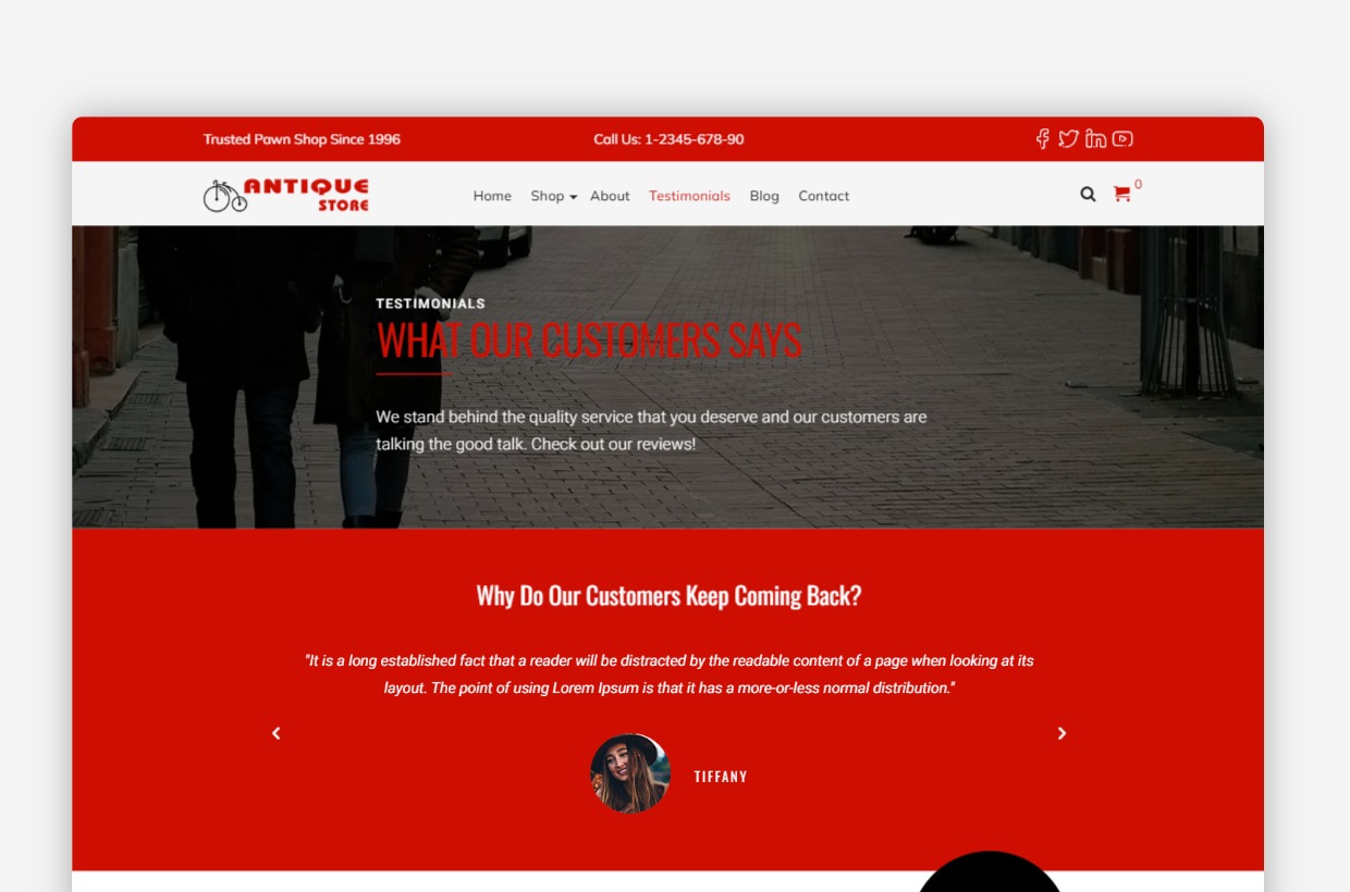 Antique Collection WordPress Theme