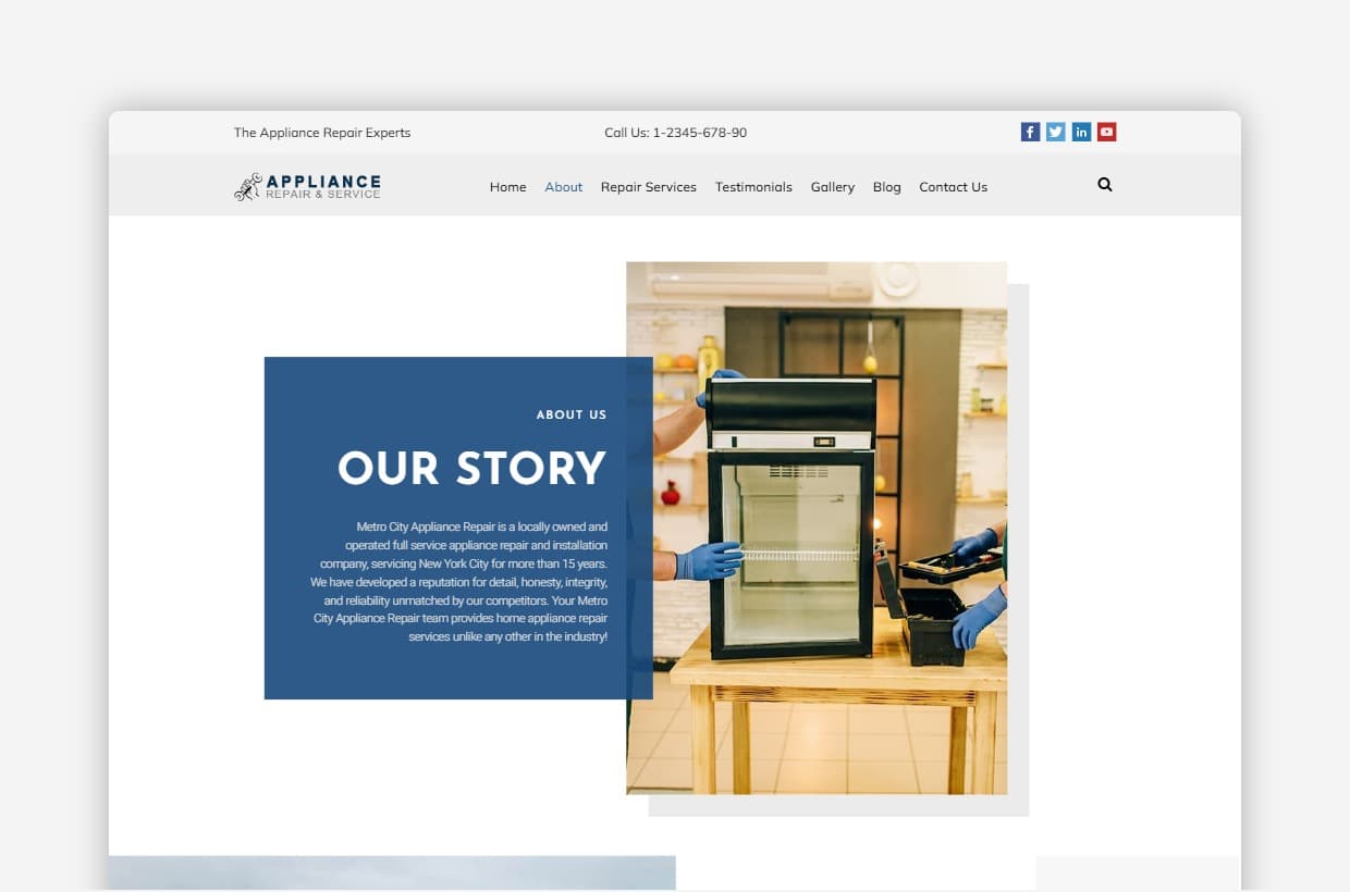 Appliance Repair WP Theme