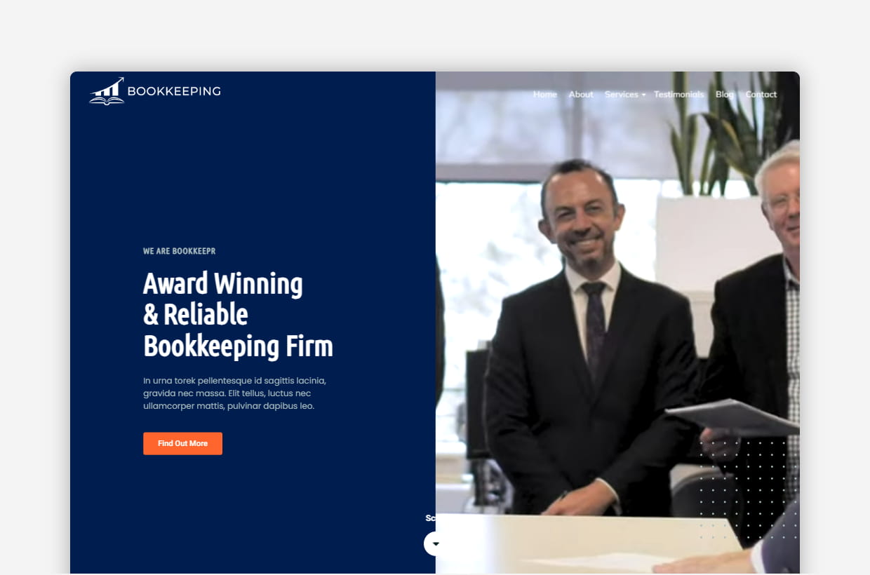 Bookkeeping WordPress Theme – Bookkeeping Pro