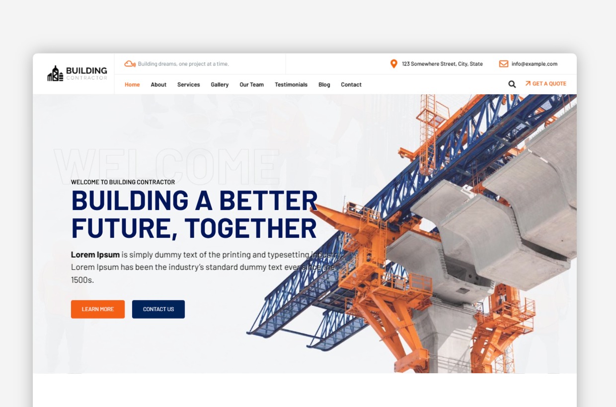 Building Contractor WordPress Theme – BuildingContractor