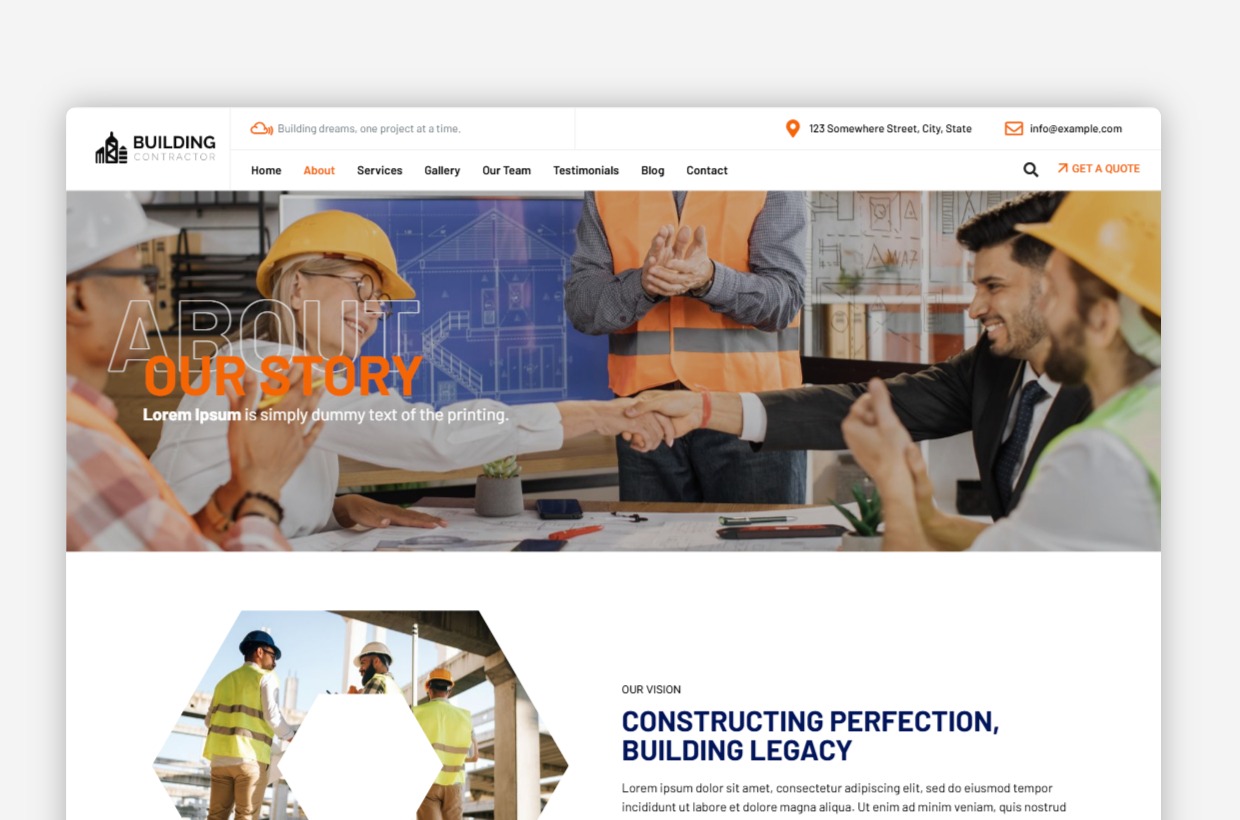 Building Contractor WP Theme