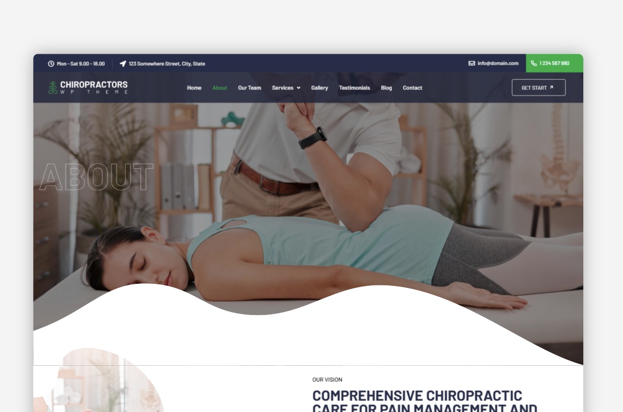 Chiropractors WP Theme