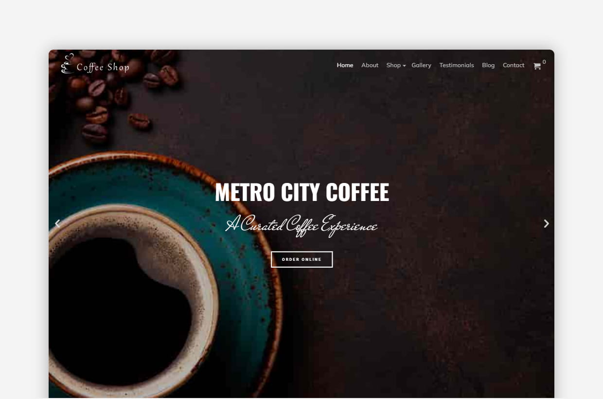 Coffee Shop WordPress Theme - CoffeeShop Pro