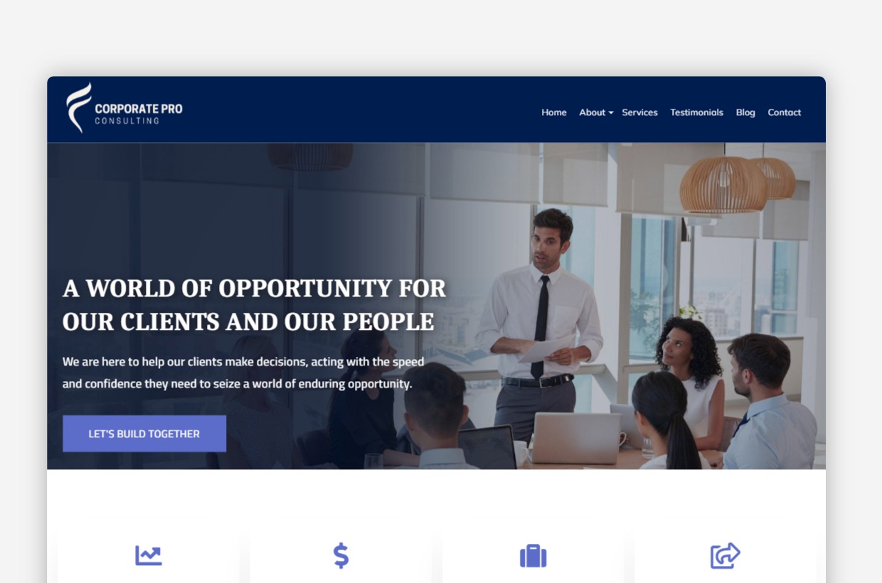 Business WordPress Theme – CorporatePro