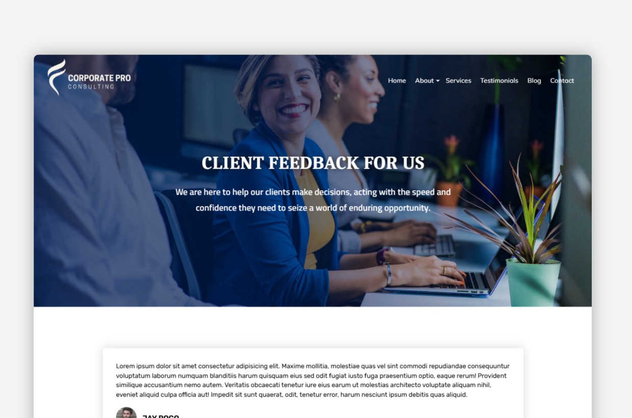 Company WP Template