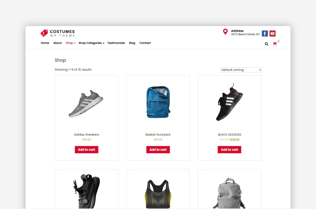 Costumes WordPress Template