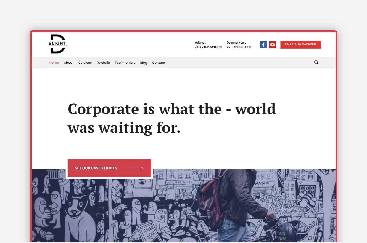 Corporate Business WordPress Theme – Delight