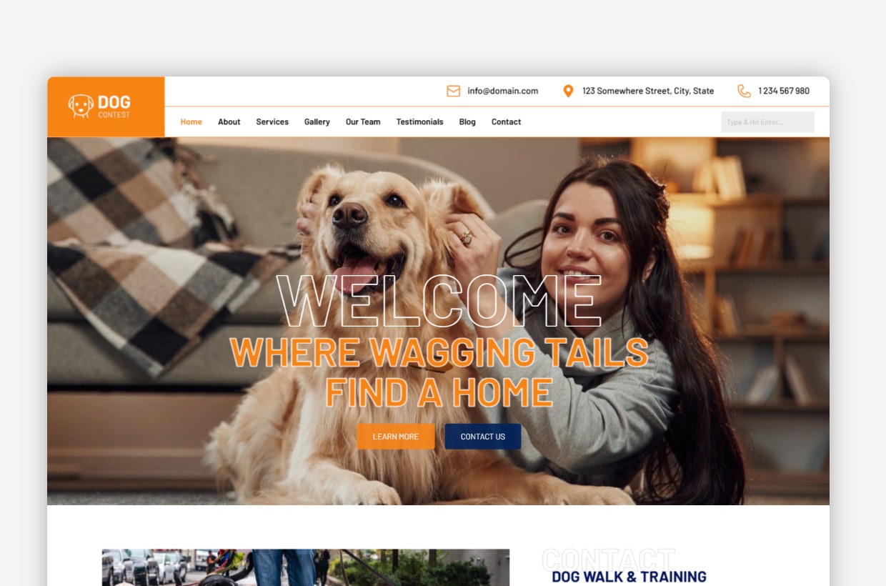 Dog Contest WordPress Theme – DogContest