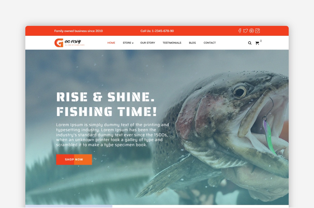 Fishing WordPress Theme