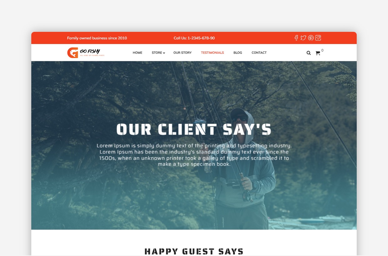 Hunting WP Template