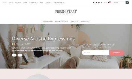 Fresh Start – Blog WordPress Theme
