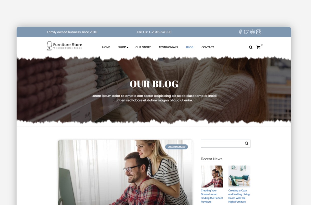 Furniture Store WP Theme       