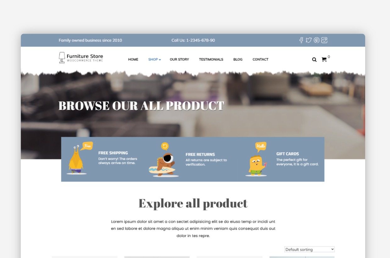 Furniture Shop WordPress Theme