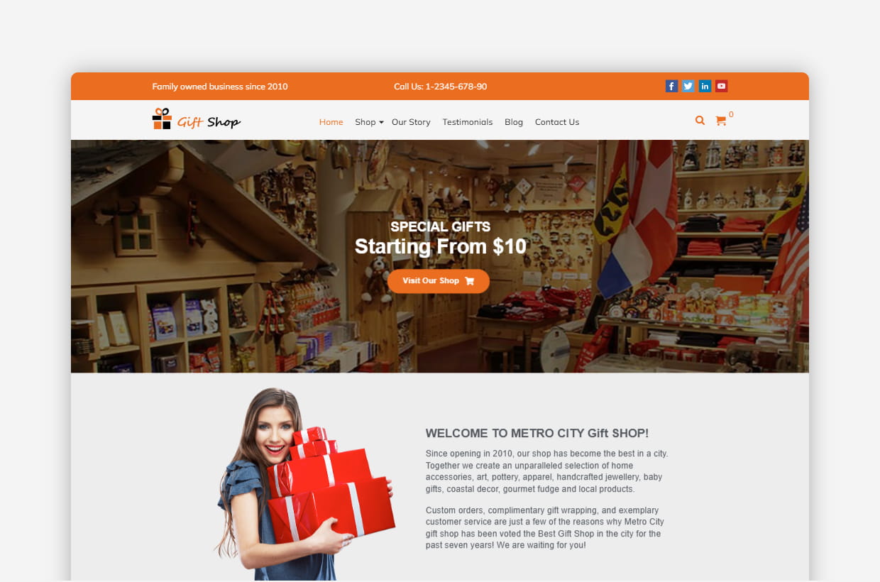 Gift Shop Wordpress Theme - GiftShop Pro