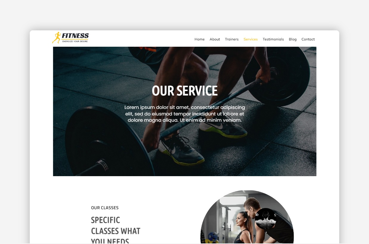 Gymnastics WordPress Template