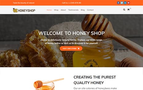 Honey Shop WordPress Theme – HoneyShop Pro