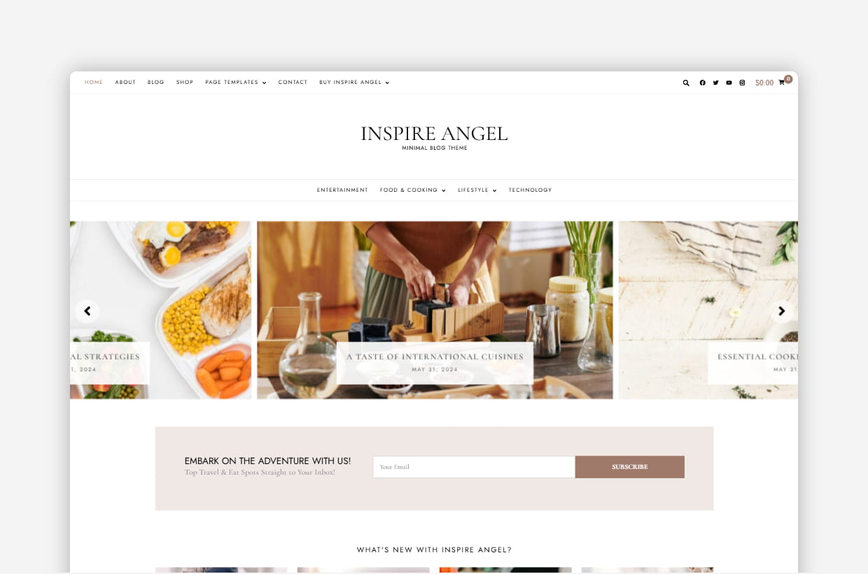 Lifestyle Blog WordPress Theme – Inspire Angel