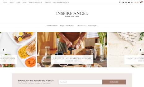 Lifestyle Blog WordPress Theme – Inspire Angel