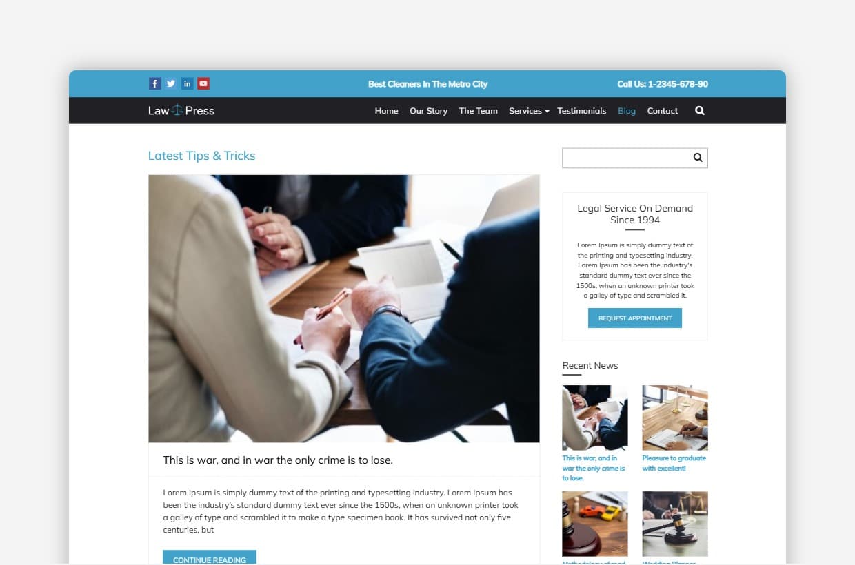 Legal Office WP Theme