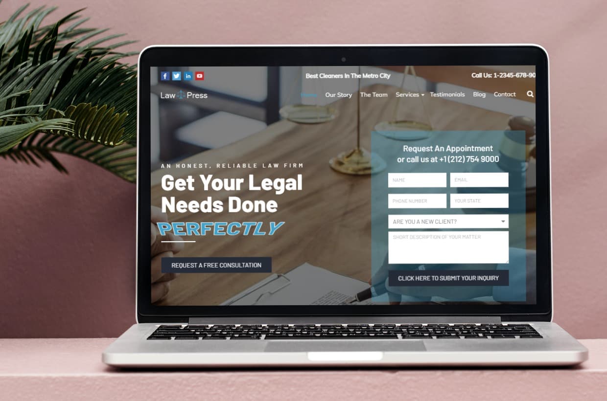 Lawyer WordPress Template