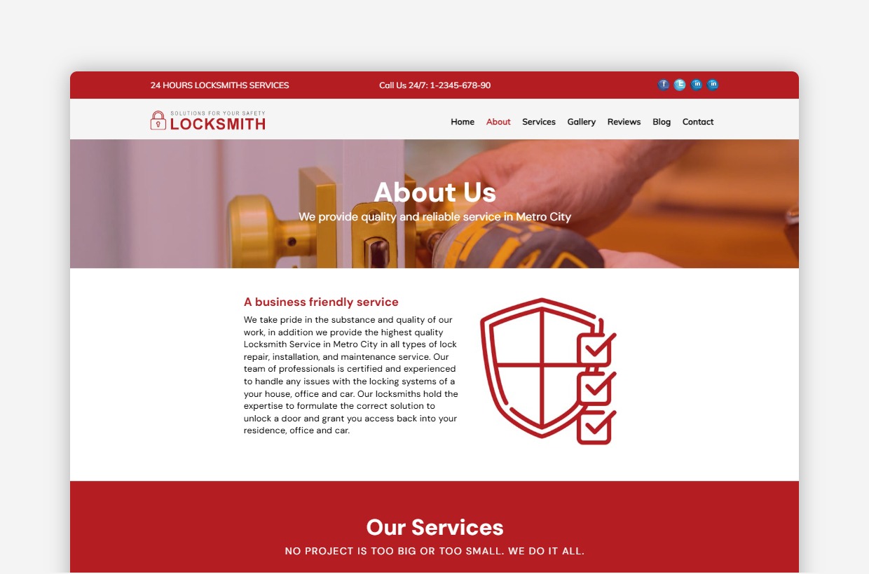 Locksmith WP Theme