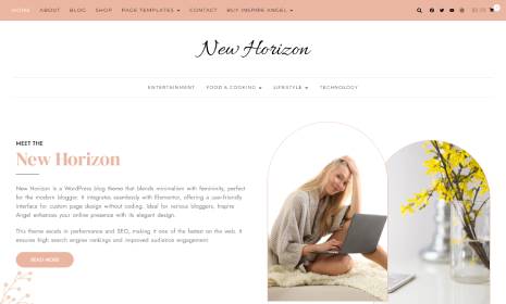 New Horizon – WordPress Theme Blog & Shop