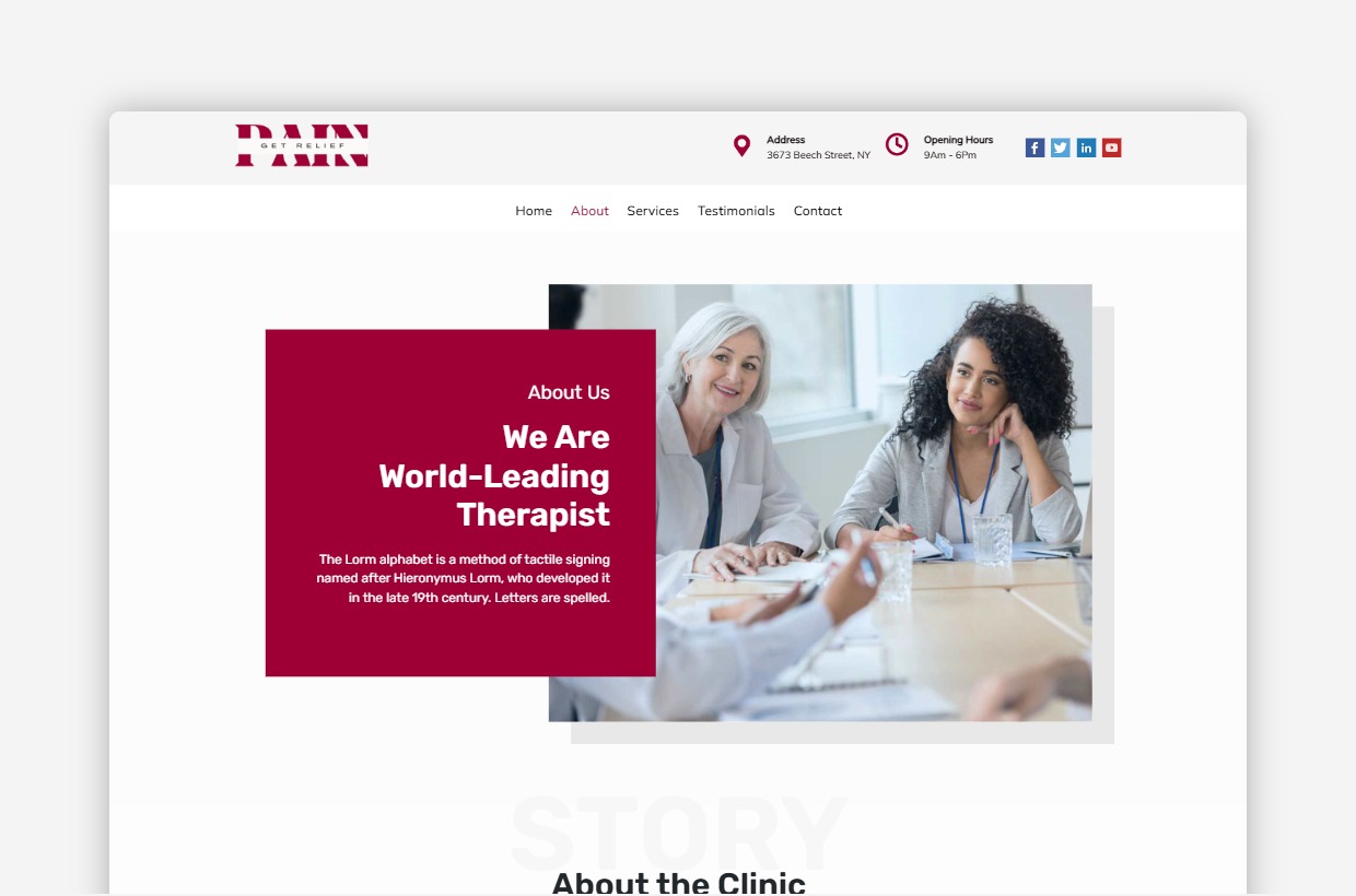 Pain Management WP Theme      