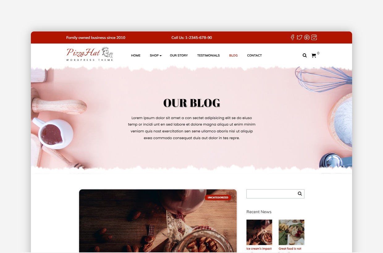 bakery WordPress Theme