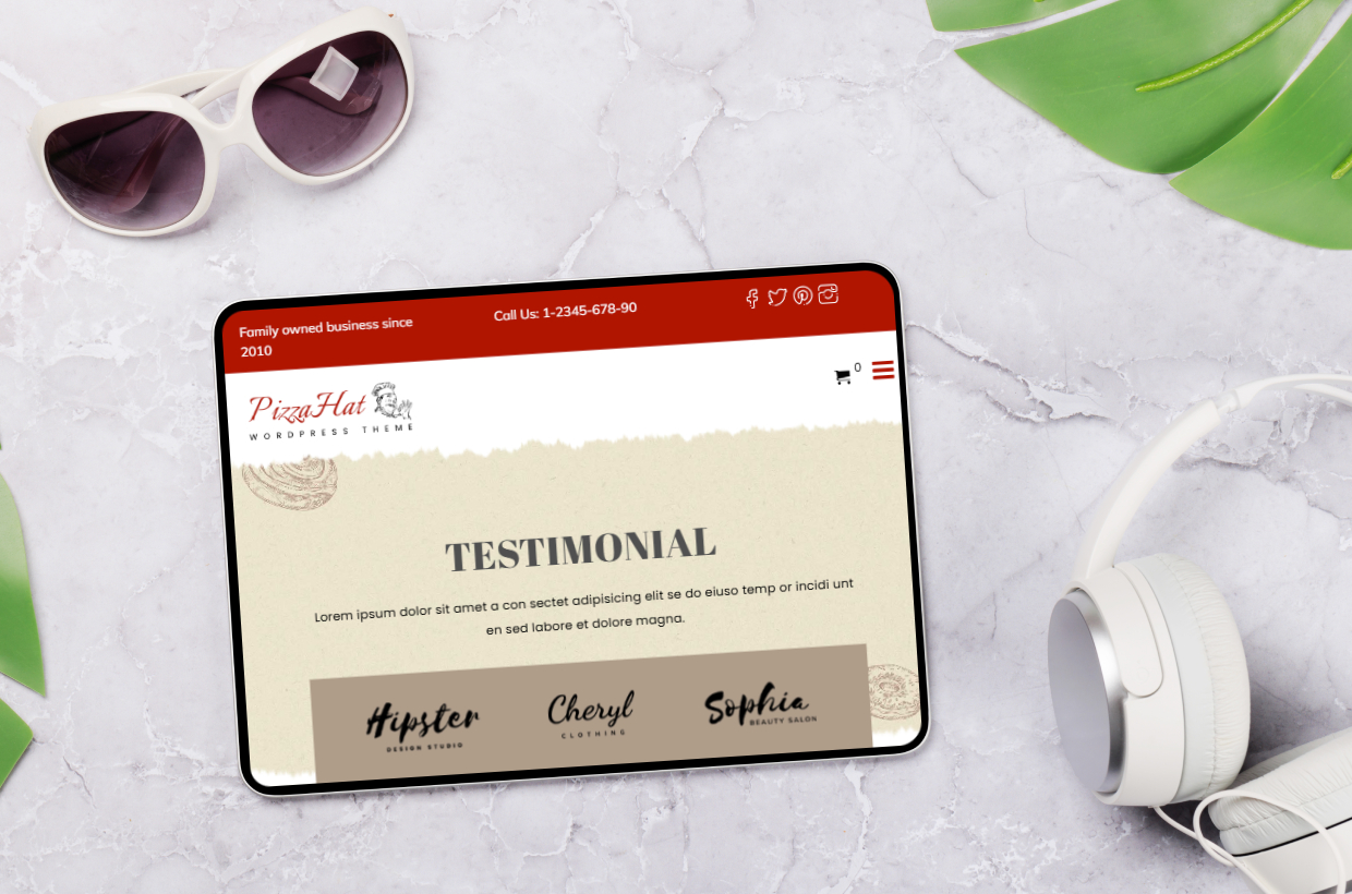 Restaurant WP Template