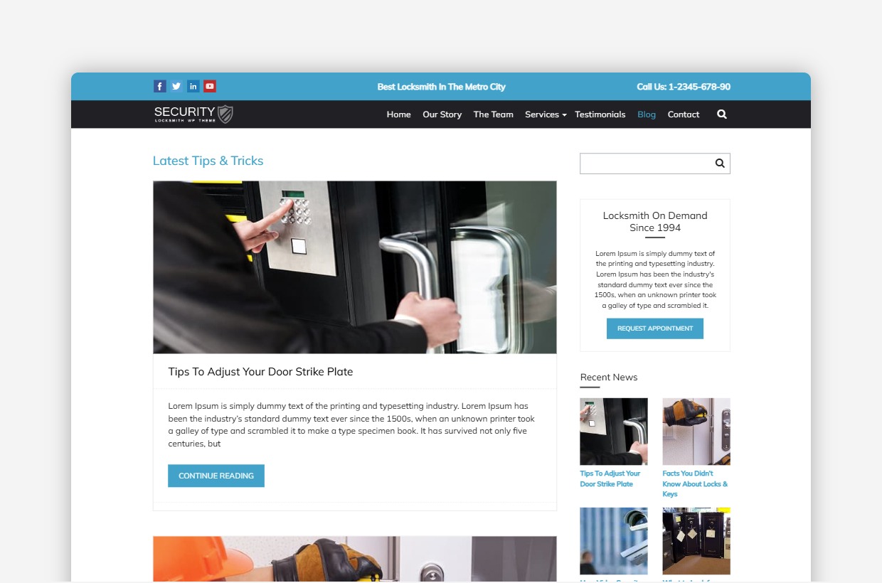 Safety WordPress Theme