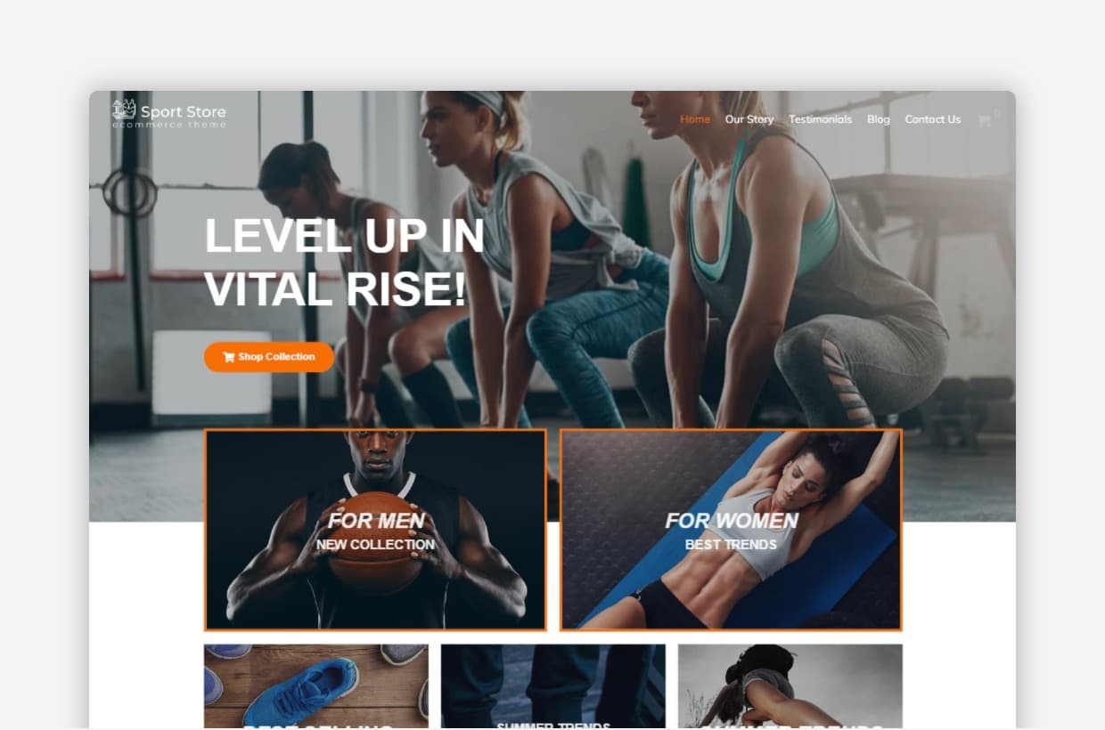 Sport Store WooCommerce WordPress Template