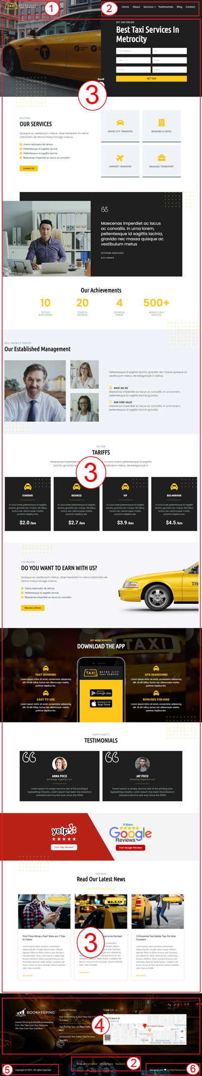 Online Taxi Service WordPress Theme – Taxi Pro Documentation
