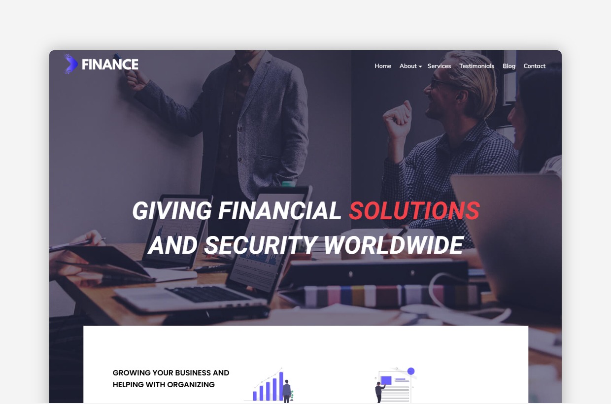 Finance WordPress Theme – TotalFinance