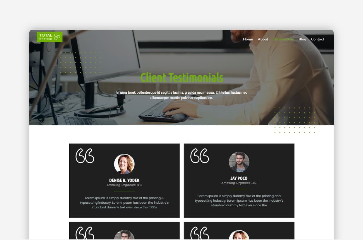 Total WordPress Template