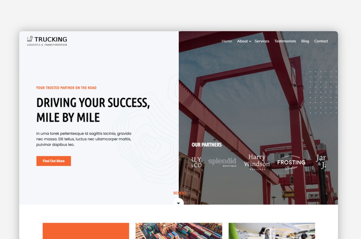 Trucking WordPress Theme