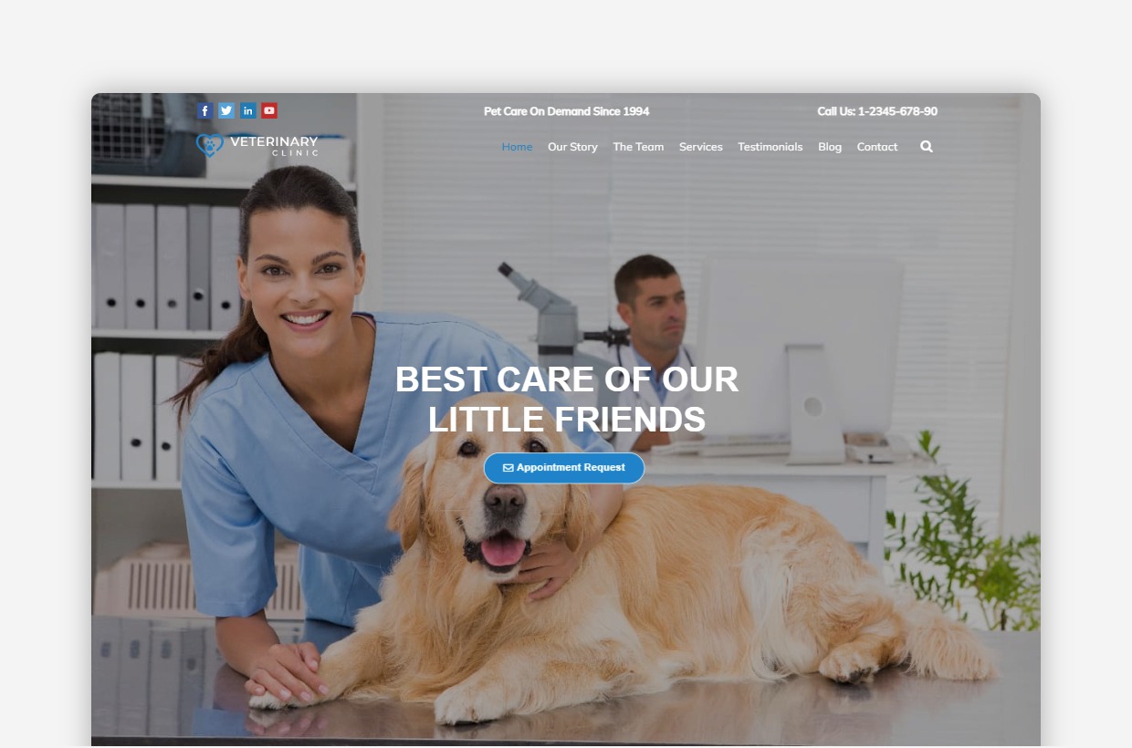 Veterinary Clinic WordPress Theme – Veterinary Clinic