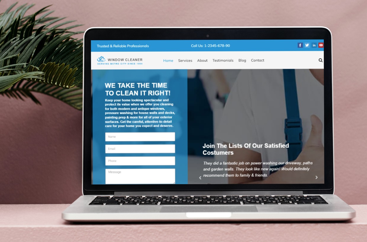 Cleaning Services WordPress Template